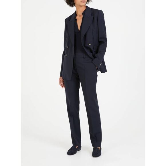 Gabriela Hearst Francisco Pant in Dark Navy 40 US 4 - Picture 1 of 5